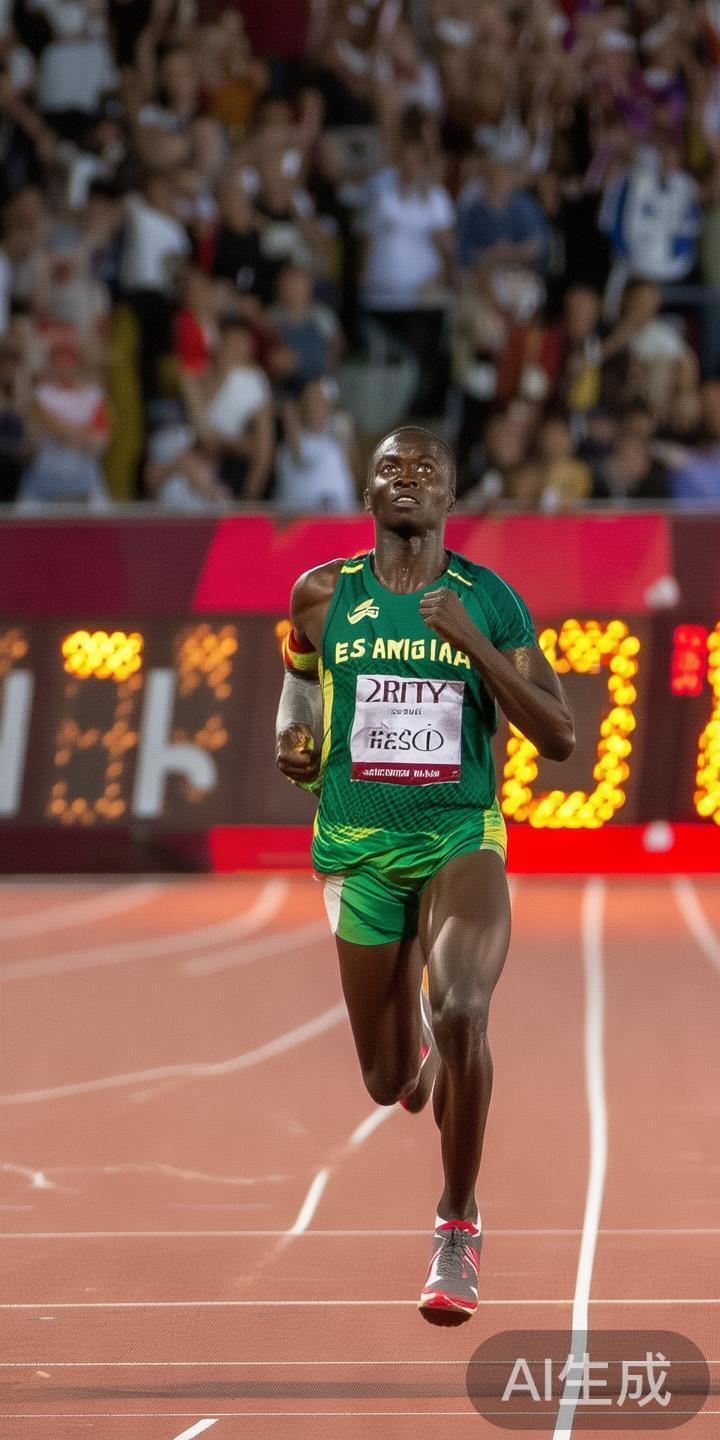 在2019年的田径比赛中，一位来自东非的选手在10